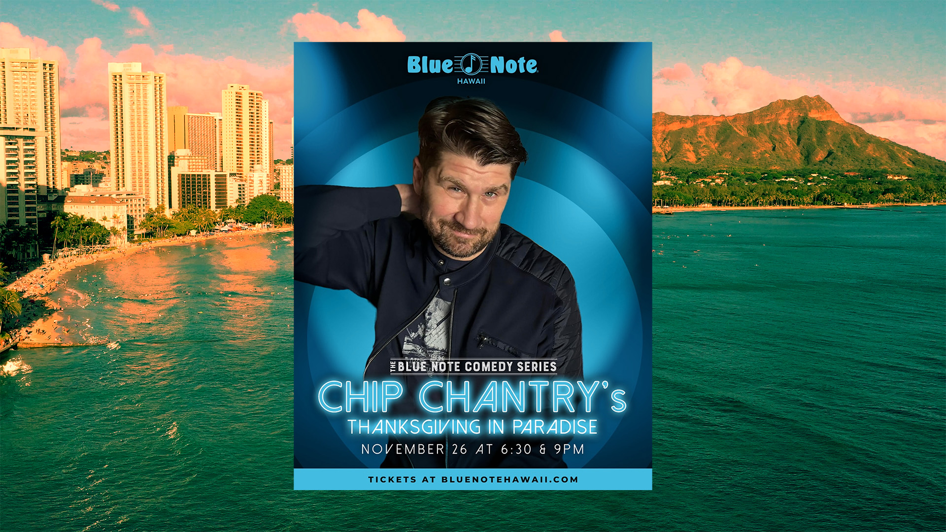 Chip Chantry's Thanksgiving In Paradise - November 26 at Blue Note Hawaii